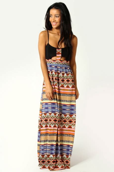 Tribal Print Maxi Dress