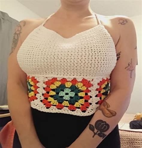Ravelry Granny Square Summer Top Pattern By Tereasa Walters