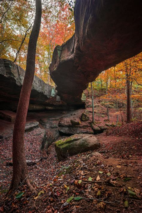 Incredible Natural Bridge Rock Formation In Ohio 3000x2000 Oc