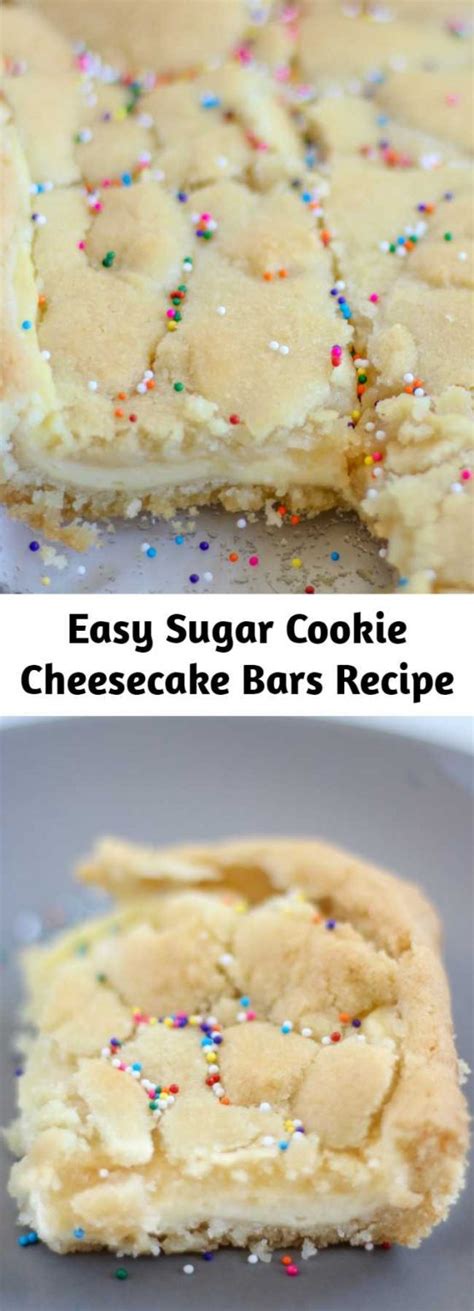 Easy Sugar Cookie Cheesecake Bars Recipe Mom Secret Ingrediets