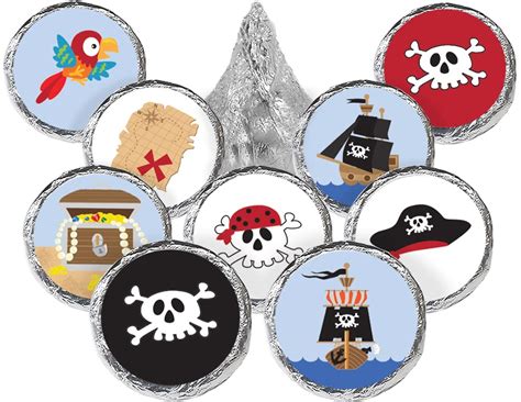Buy Pirate Birthday Party Favor Stickers 180 Labels Online At