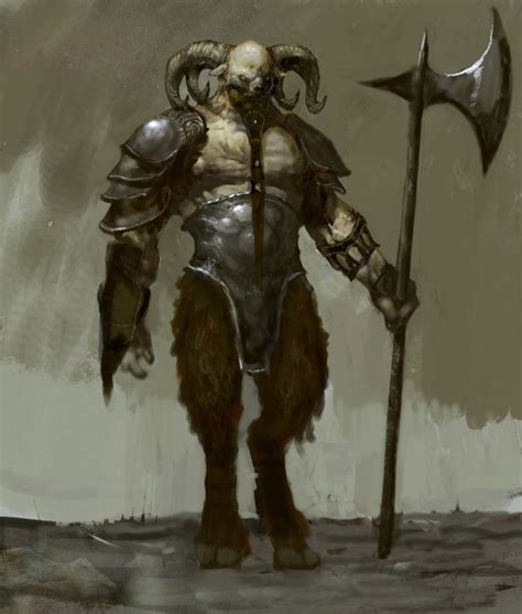 Satyr Creature With Goatlike Features Fantasy Creature Art Creature