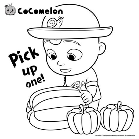 Kid you know that you love coloring. CoComelon Coloring Pages JJ - XColorings.com
