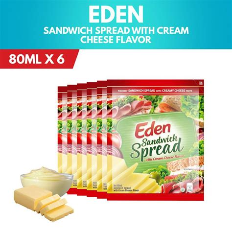 Eden Sandwich Spread With Cream Cheese Flavor Ml Set Of Shopee