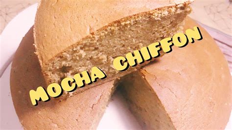 How To Make Mocha Chiffon Cake YouTube