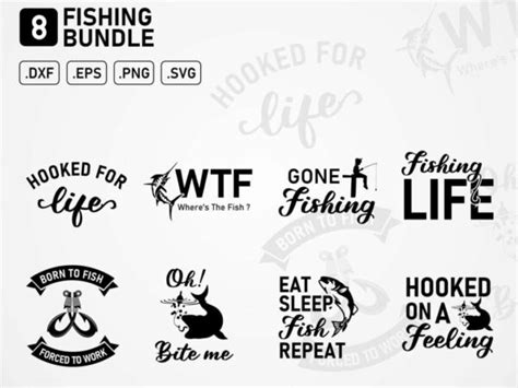 Fishing SVG Files Bundle