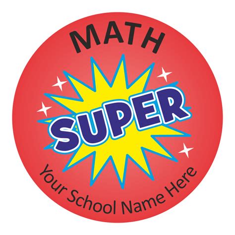 Math Wow Stickers School Stickers For Teachers