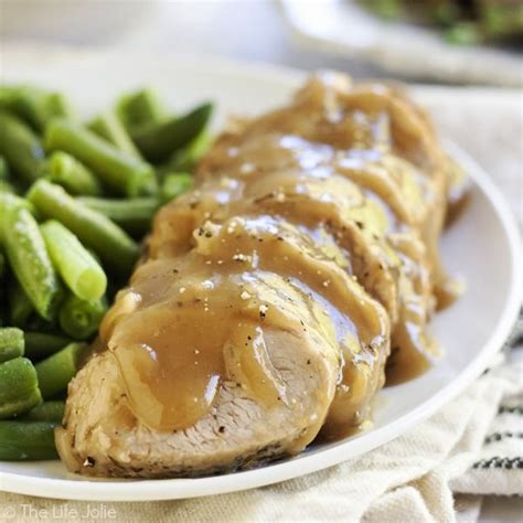 Smothered Pork Tenderloin In Apple Cider Gravy