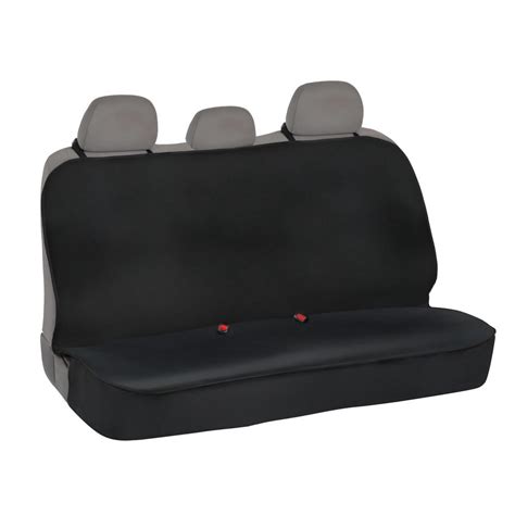motor trend waterproof neoprene rear bench car seat cover black universal fit for car truck