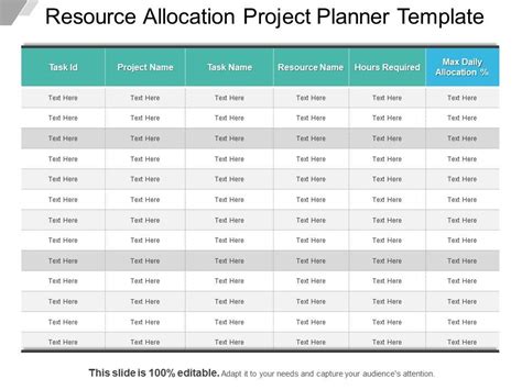 To reduce a little work on your side, share a blank version of this before you fill in any tasks so your team can fill in the. Resource Allocation Project Planner Template Ppt Sample | PowerPoint Slide Presentation Sample ...