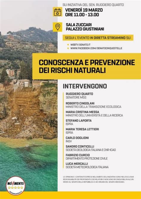 Convegno Su Conoscenza E Prevenzione Dei Rischi Naturali Consiglio