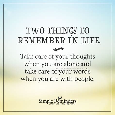 Two Things To Remember In Life Two Things To Remember In