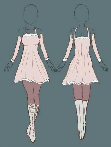 Pin By Alexis Kenney On Drawing Cute Clothes Anime Dress Dress