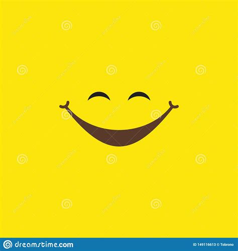 Smiley Paper Sticker Vector Happy Face Emoticon Label Cartoondealer