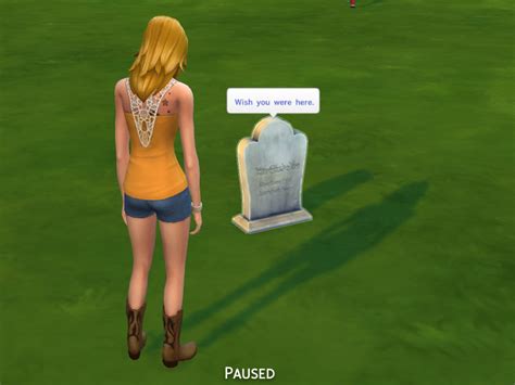 mod the sims buyable graves updated