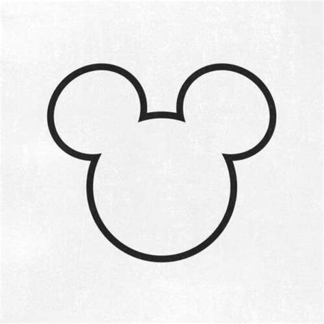 Mickey Mouse Outline Vinyl Decal-Mickey Ears Logo-Disney | eBay