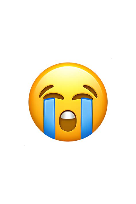 The Loudly Crying Face Emoji Depicts A Yellow Face With Closed Eyes