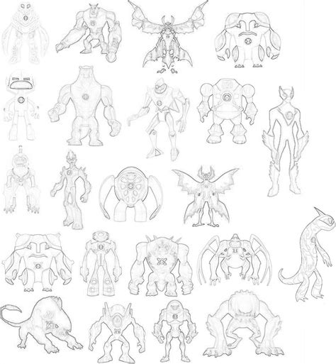 How to draw amfibian form ben 10 ultimate alien. Drawing Of All Of The Aliens - Ben 10: Ultimate Alien Fan ...