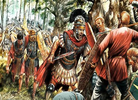 The terrain there did not allow roman soldiers to create their formations. Battle of Teutoburg Forest | Roman history, Ancient war ...