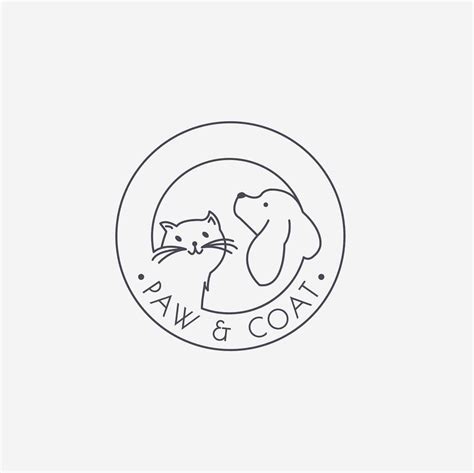 Need A Logo Like This I Can Create For You Paw And Coat 🐱🐾🐶 Pet