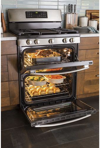Ge 68 Cu Ft Self Cleaning Freestanding Double Oven Gas Convection