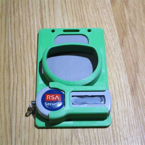 3d Printed Combo Hid Rsa 1 3 Badge Holder Etsy Badge One Time