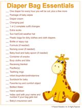 See more ideas about diaper bag essentials, diaper bag, diaper. Diaper Bag Essentials Printable List - FamilyEducation