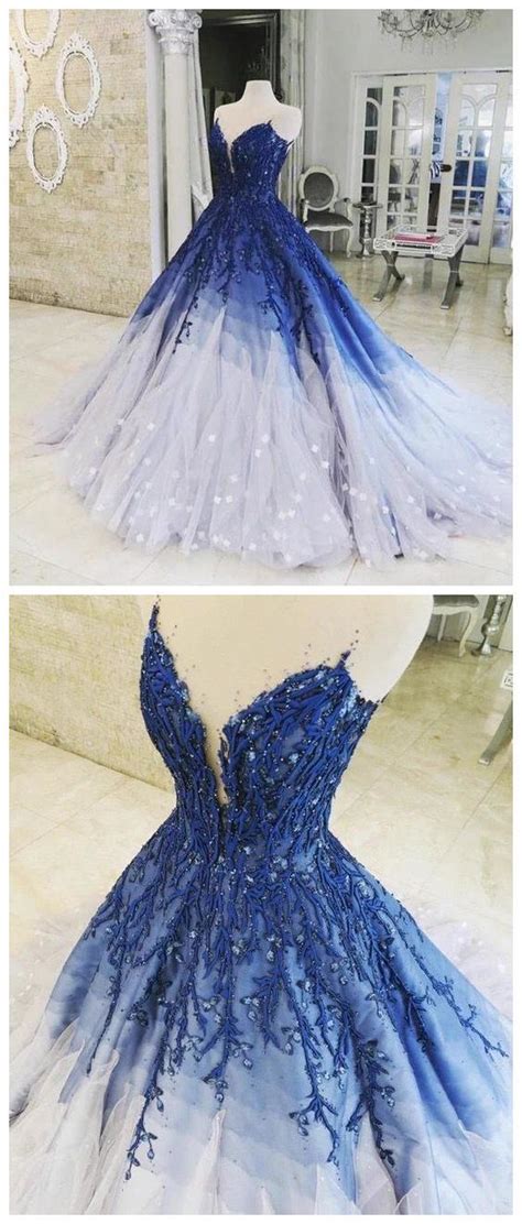 Royal Blue Ball Gown Long Prom Dress G44 On Storenvy