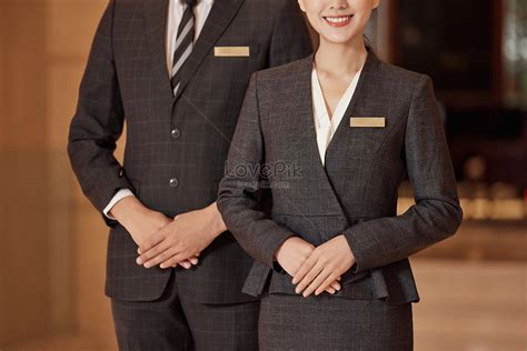 Close Up Image Of Professional Service Staff In Luxury Hotel Picture