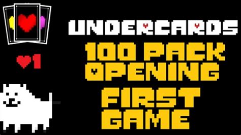 Undercards 1 First Game And Pack Opening Undertale Fangame Youtube