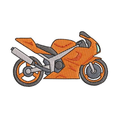 Motorcycle Embroidery Design For Machine Embroidery Designs Etsy