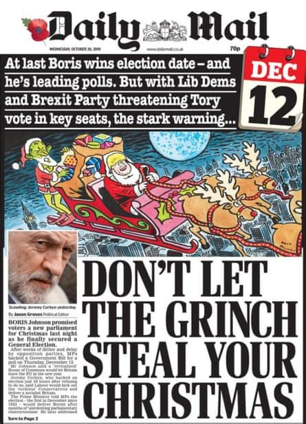 Jingle Polls How The Papers Covered Johnsons December Election Media The Guardian