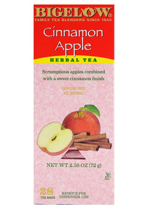 bigelow cinnamon apple herbal tea hill and brooks coffee and tea company inc