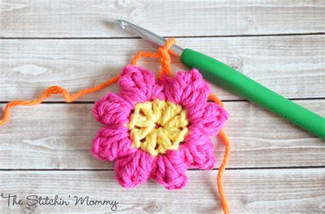 Crochet Popcorn Flower Free Pattern The Stitchin Mommy