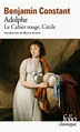 Adolphe/Le Cahier Rouge/Cecile, Benjamin Constant | 9782070308743 ...