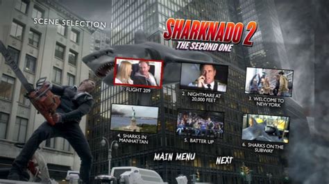 Sharknado 2 The Second One 2014 Dvd Movie Menus