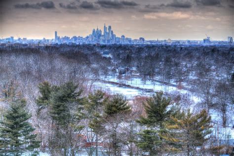 Center City Philadelphia Skyline On A Winter S Day Stock Photo Image