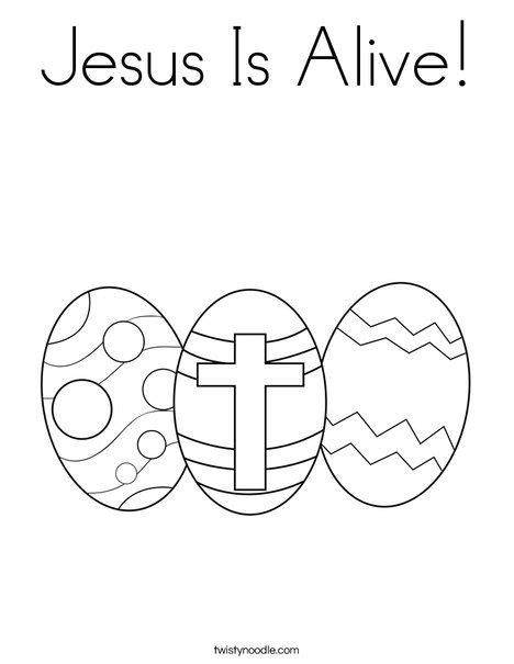 Jesus Is Alive Printable Coloring Page