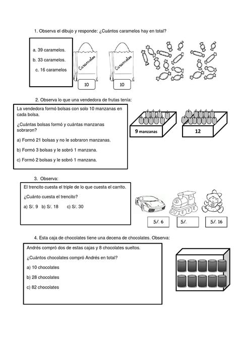 Simulacro De Matematica Para El Segundo Grado De Primaria By Javier