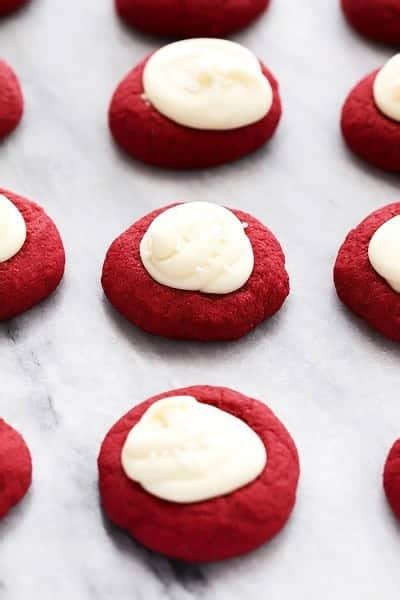 Red Velvet Thumbprint Cookies With Cream Cheese Filling The Recipe Critic