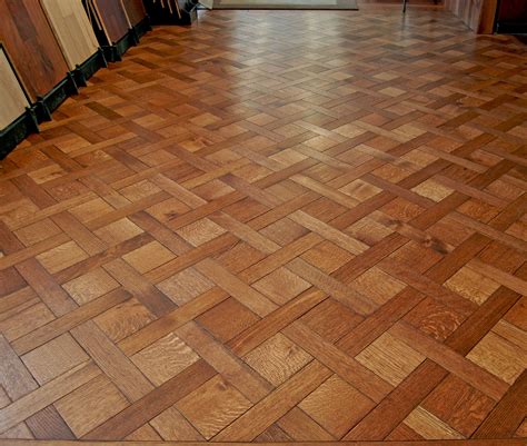 The Floor In This Image Is A Basketweave Parquet Pattern The Wood
