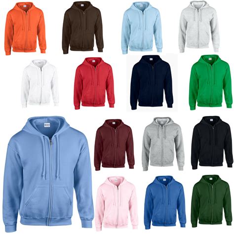 Gildan Heavy Blend Full Zip Hooded Sweatshirt Hoodie Ebay