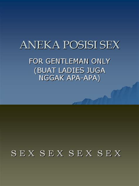 Aneka Posisi Sex Pdf