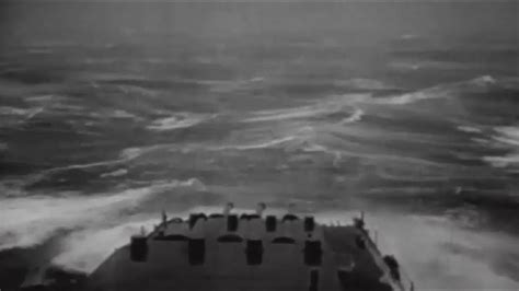 Typhoon Hits Us Navy 3rd Fleet Ships At Sea Big Storm Giant Waves