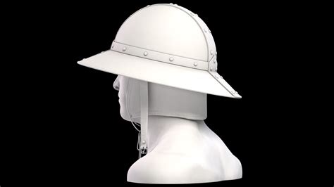 3d Model Kettle Hat Medieval Helmets