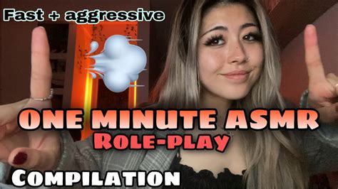 ONE MINUTE ASMR RP COMPILATION FAST AGGRESSIVE Nails Face Tattoo Lice Check Eyes Exam