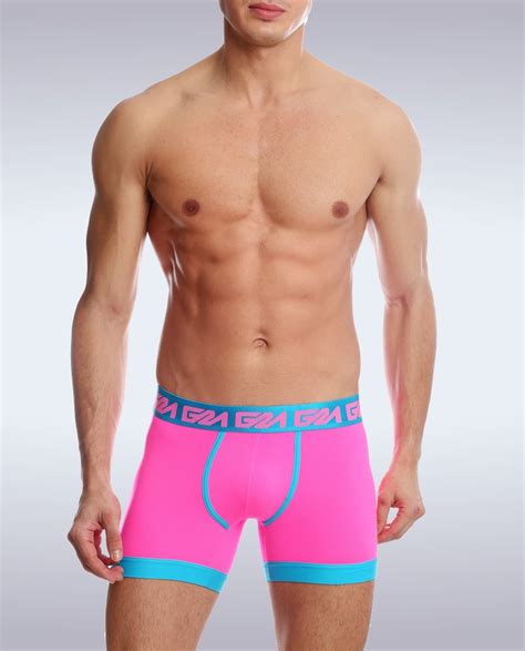 Garçon Bright Pink Boxer Briefs For Men Comfortable Underwear For Men Sexy Underwear For Men