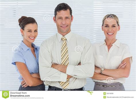 Cheerful Coworkers Posing Together Stock Image Image Of Dressed