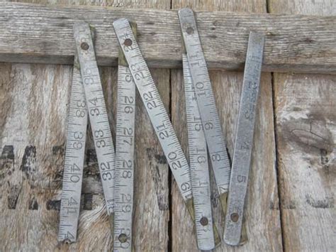 Old Industrial Vintage Lufkin Folding Ruler Vintage Measuring Tool
