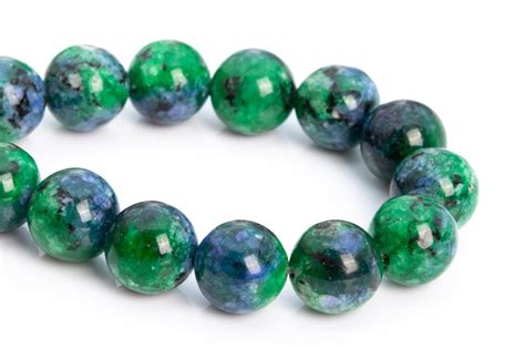 8mm Blue Green Jade Beads Grade Aaa Natural Gemstone Full Etsy